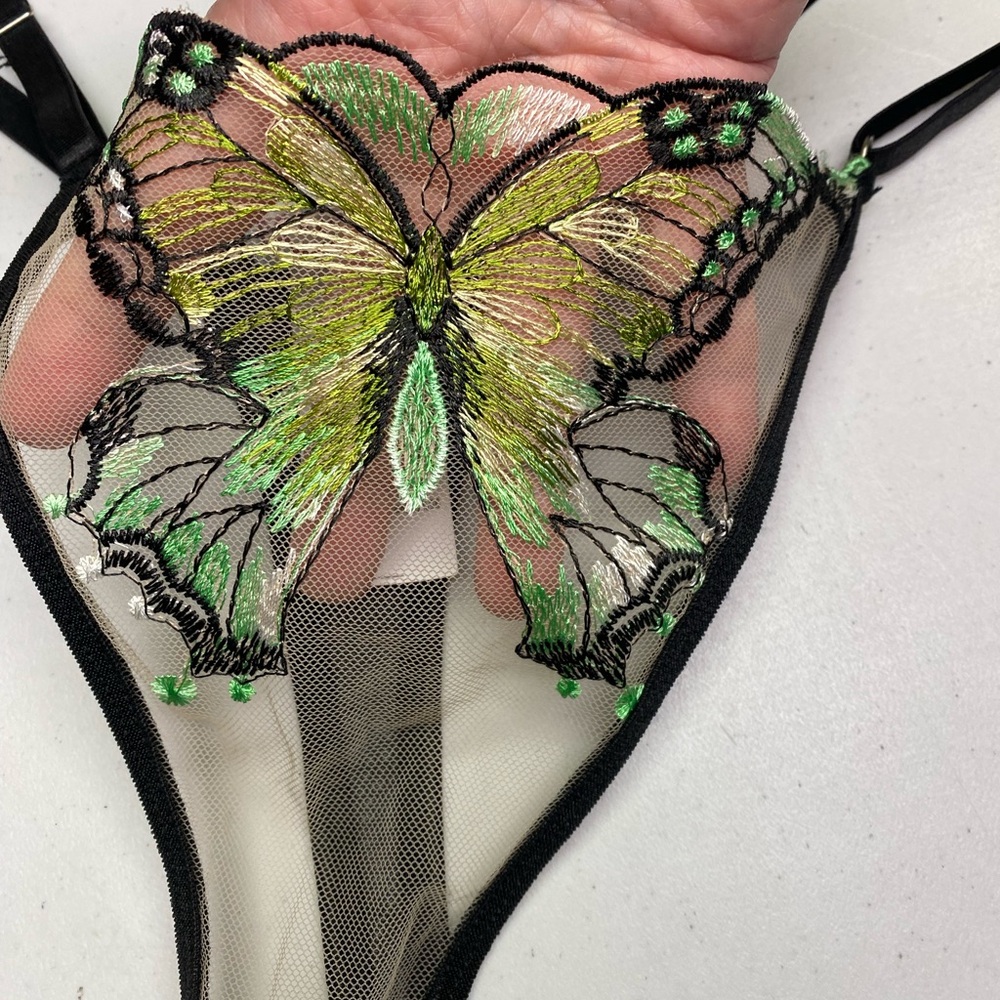 AvidLove GRN/BLK Thong, XXL